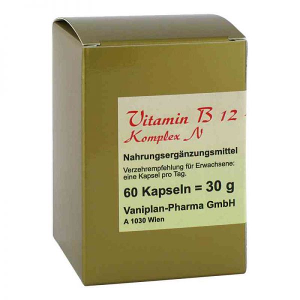 Vitamin B12+b6+folsäure Komplex N Kapseln (60 stk)