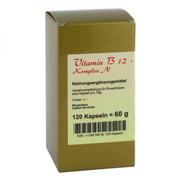 Vitamin B12+b6+folsäure Komplex N Kapseln (120 stk)