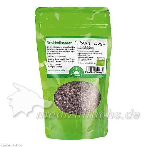 Brokkolisamen Sulfoforte BIO Dr. Jacobs, 250 G