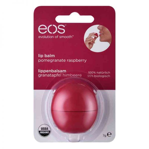 Eos Pomegranate Raspberry Organic Lip Balm Blister (1 stk)