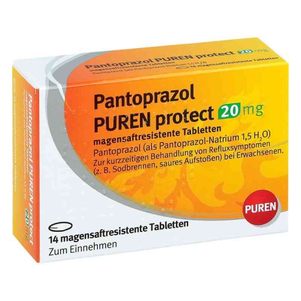 Pantoprazol Puren protect 20 mg magensaftresistent Tabletten (14 stk)