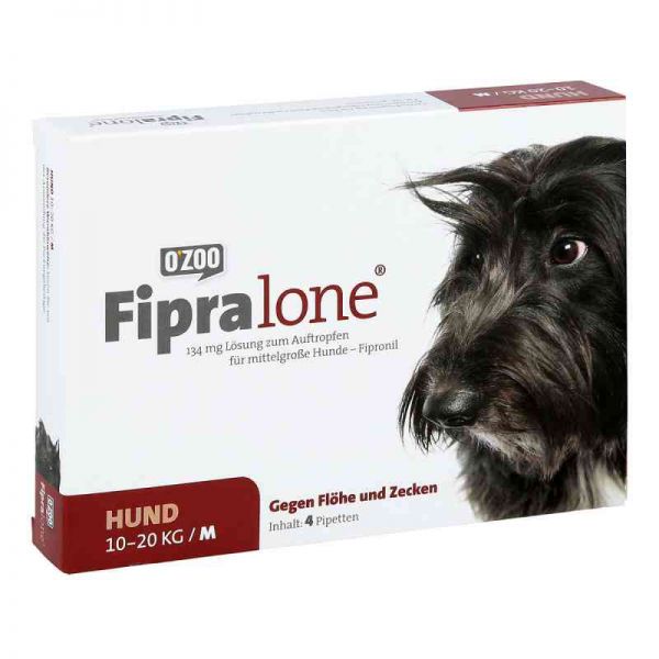 Fipralone 134 mg Lösung zur, zum auftropf.f.mit.gr.hunde vet (4 stk)