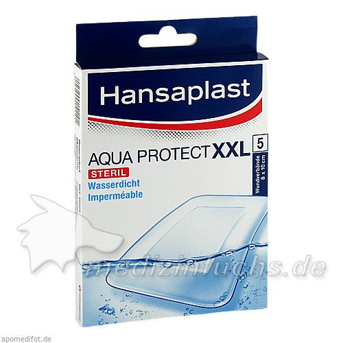 Hansaplast XXL Aqua Protect 8x10cm, 5 ST