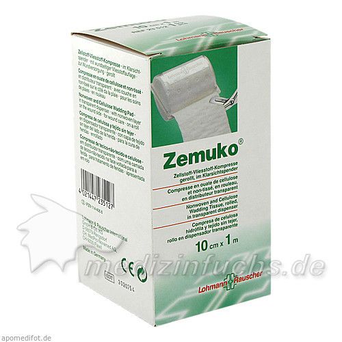 ZEMUKO Vliesstoff-Kompr.gerollt 10 cmx1 m, 1 ST