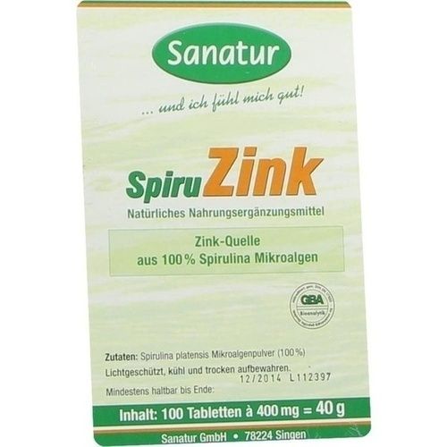 SpiruZink Zink Spirulina, 100 ST