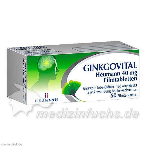 Ginkgovital Heumann 40 mg Filmtabletten, 60 ST