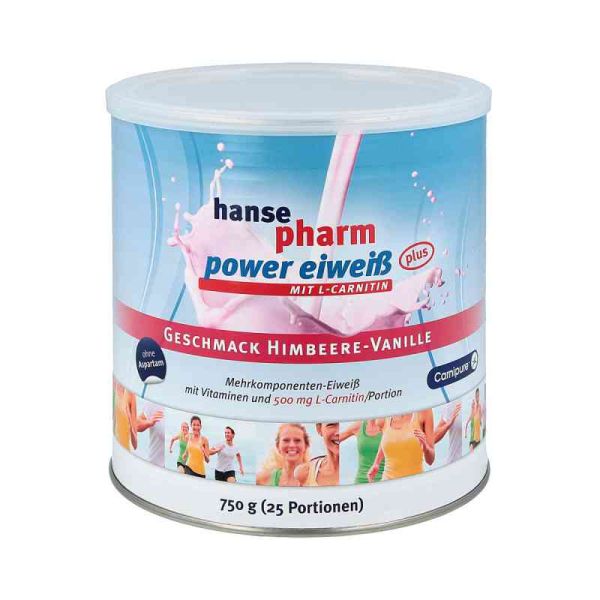 Hansepharm Power Eiweiss plus Himbeere-vanille Plv (750 g)