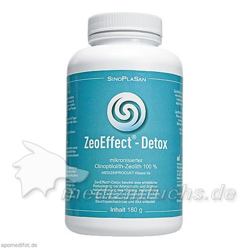 ZEOEFFECT Detox Clinoptilolith-Zeolith Pulver, 180 G