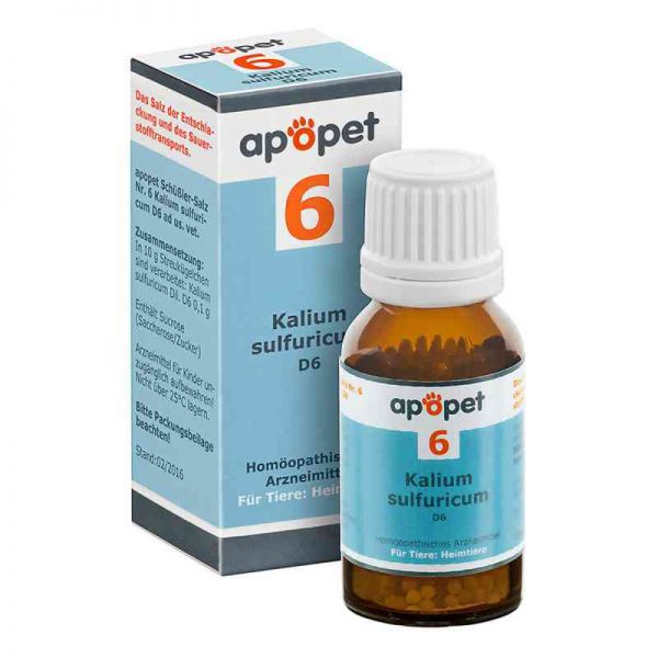 Apopet Schüssler-salz Nummer 6 Kalium sulf.D 6 veterinär (12 g)