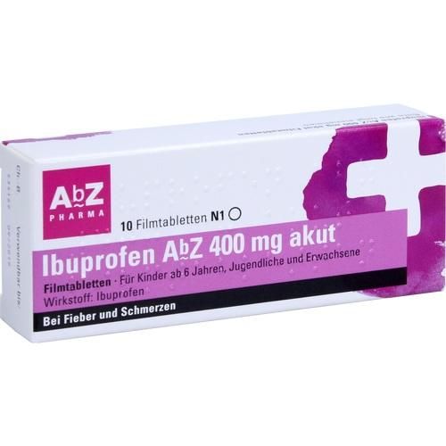 Ibuprofen AbZ 400 mg akut Filmtabletten, 10 ST