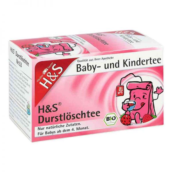 H&s Bio Durstlöschtee Baby- und Kindertee Filterbeutel (20 stk)