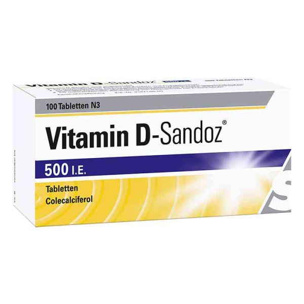 Vitamin D Sandoz 500 I.e. Tabletten (100 stk)