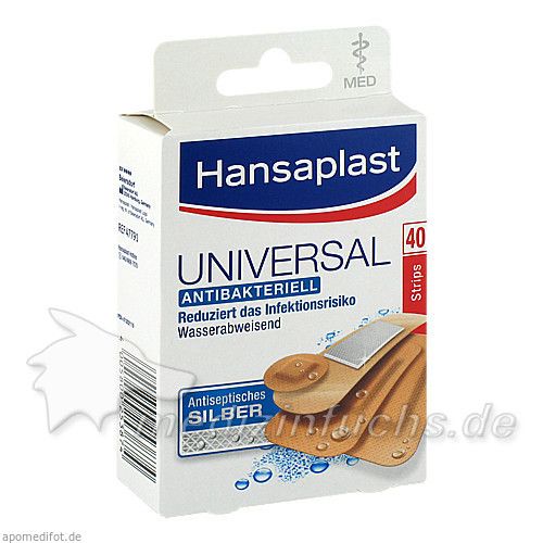 Hansaplast med Universal 40 Strips, 40 ST