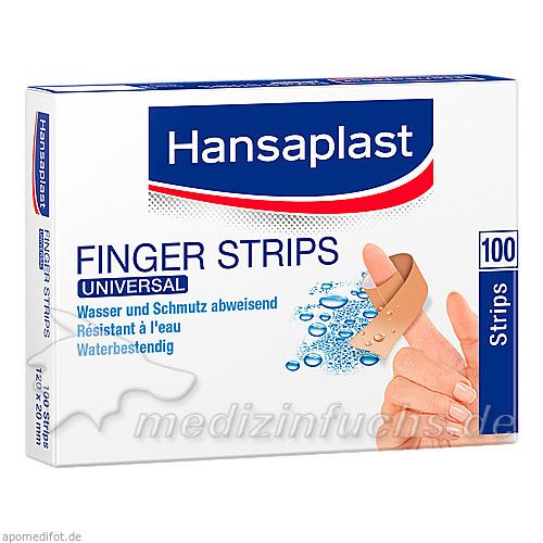 Hansaplast Universal Water Resist.120x20mm Strips, 100 ST