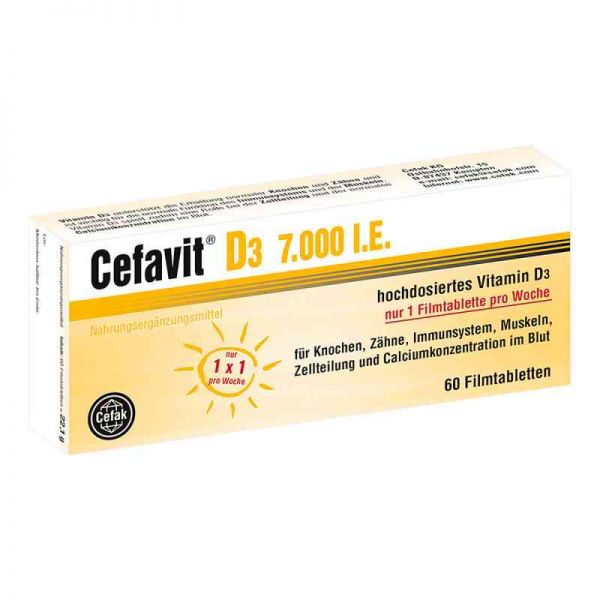 Cefavit D3 7.000 I.e. Filmtabletten (60 stk)