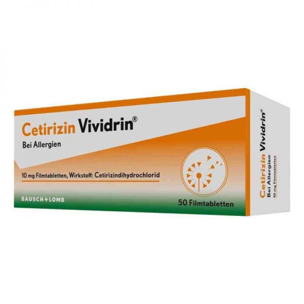 Cetirizin Vividrin 10mg (50 stk)