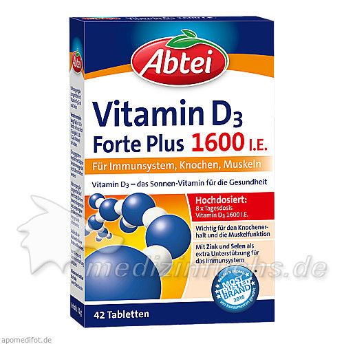 Abtei Vitamin D3 Forte Plus, 42 ST