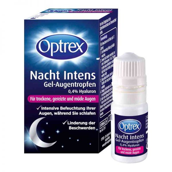 Optrex Nacht Intens Gel-augentropen 0,4% Hyaluron (10 ml)