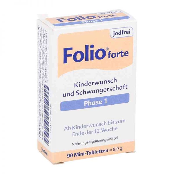 Folio 1 forte jodfrei Filmtabletten (90 stk)