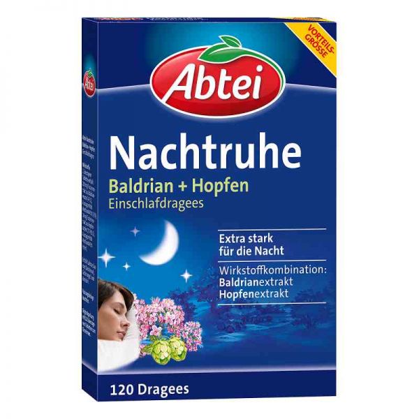 Abtei Nachtruhe Baldrian+hopfen Einschlafdragees (120 stk)