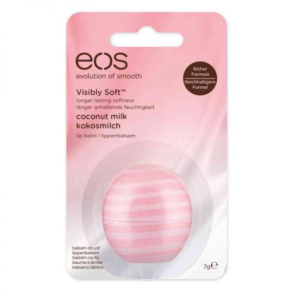 Eos Vs Visibly Soft Lip Balm coconut milk Blister (1 stk)