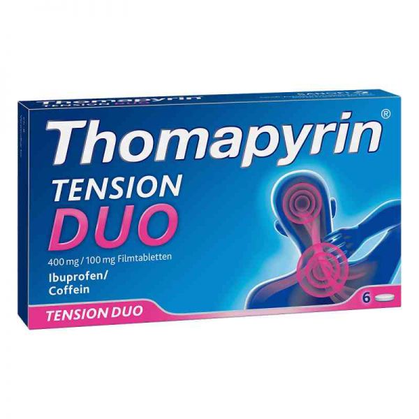 Thomapyrin Tension Duo 400 mg/100 mg Filmtabletten (6 stk)