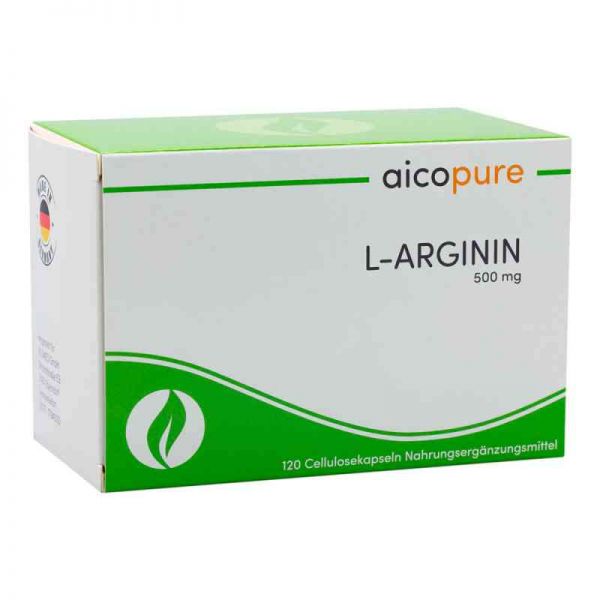 L-arginin 500 mg Kapseln (120 stk)