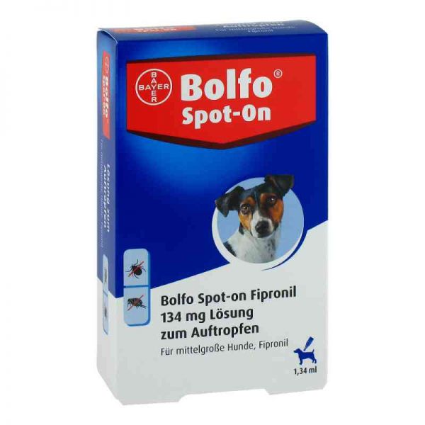 Bolfo Spot-on Fipronil 134 mg Lösung für mittelgr.hunde (3 stk)