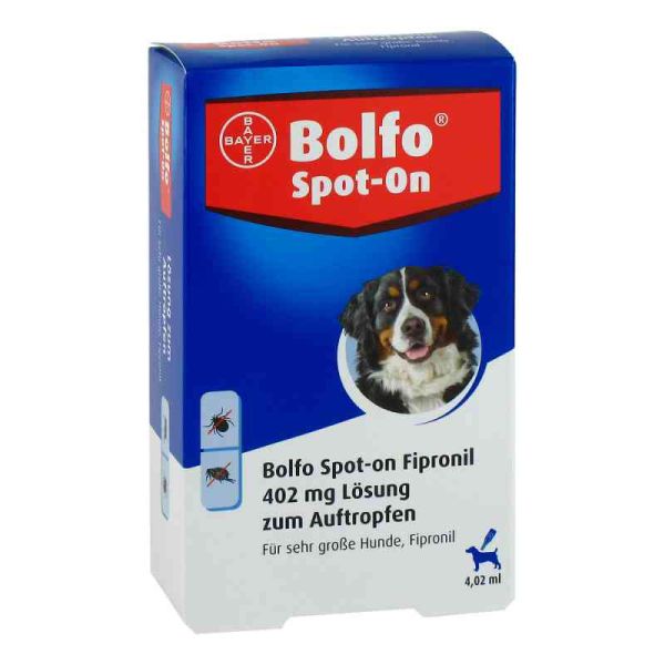 Bolfo Spot-on Fipronil 402 mg Lösung für sehr gro.Hunde (3 stk)