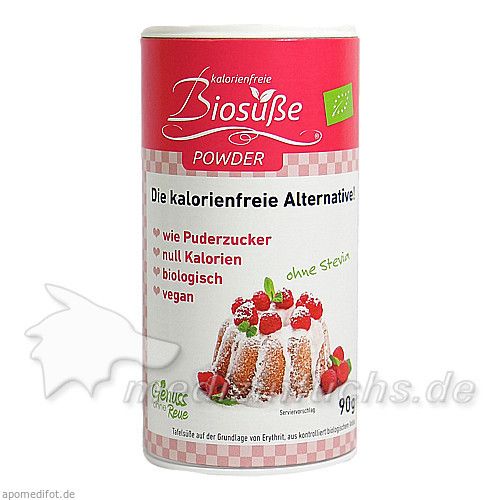 Biosüße Powder Streudose, 90 G