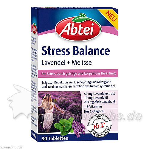 Abtei Stress Balance Lavendel + Melisse, 30 ST