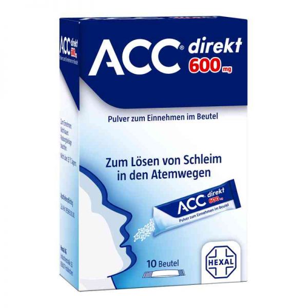 ACC direkt 600 mg Pulver zum Einnehmen im Beutel (10 stk)