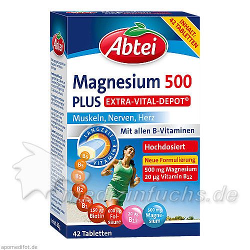 Abtei Magnesium 500 Plus Extra-Vital-Depot, 42 ST