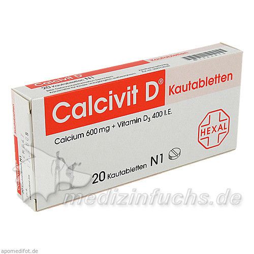 Calcivit D Kautabletten, 20 ST