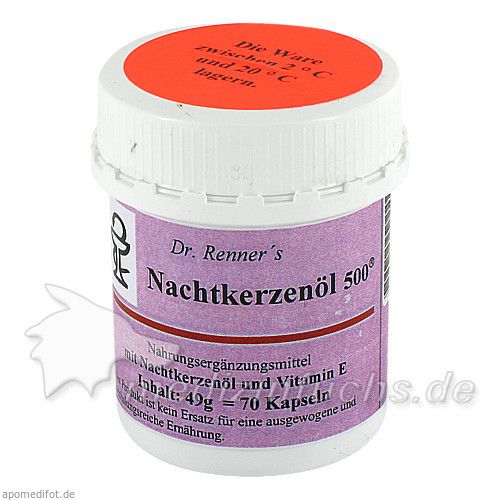 Nachtkerzenöl 500mg Dr. Renner, 70 ST