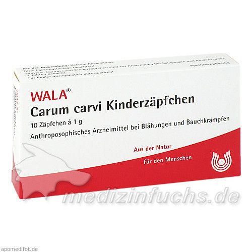 Carum carvi Kinderzäpfchen, 10X1 G