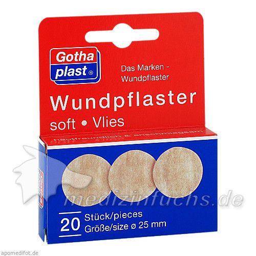 Gothaplast Wundpflaster soft/Vlies 2.5cm, 20 ST