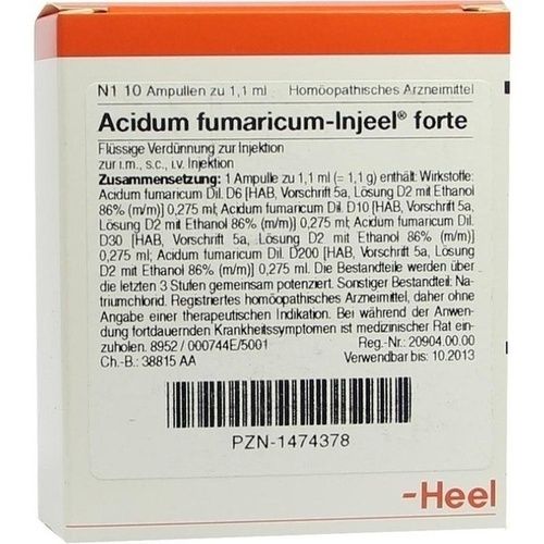 ACIDUM FUMARICUM INJ FORTE, 10 ST