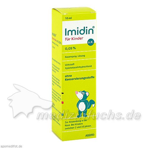 Imidin für Kinder o.K. 0.05% Nasenspray, 10 ML