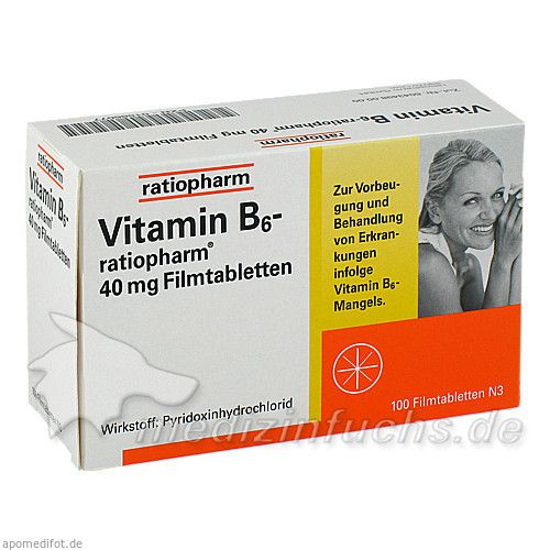 VITAMIN B6 ratiopharm 40 mg Filmtabletten, 100 ST