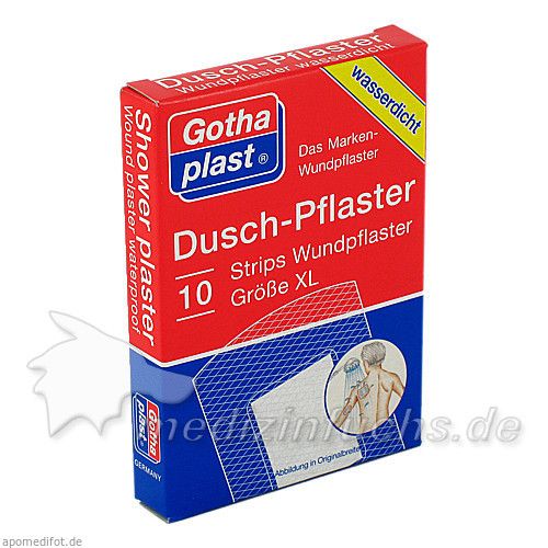 Gothaplast Dusch Pflaster XL 70x48mm, 10 ST