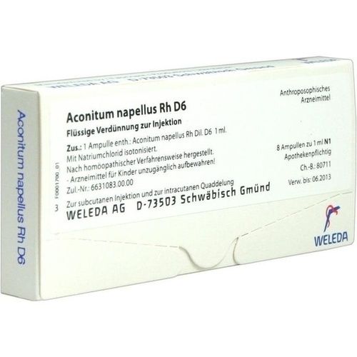 ACONITUM NAPELL RH D 6, 8X1 ML