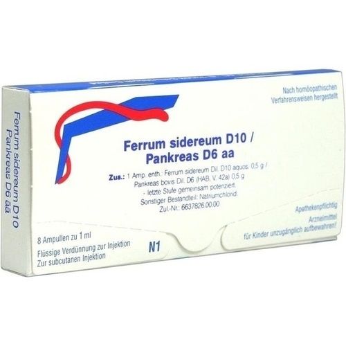 FERRUM SIDEREUM D10 PA D6, 8X1 ML