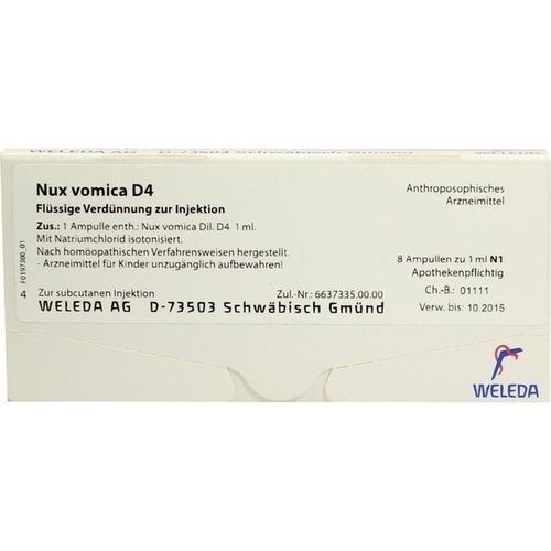 NUX VOMICA D 4, 8X1 ML