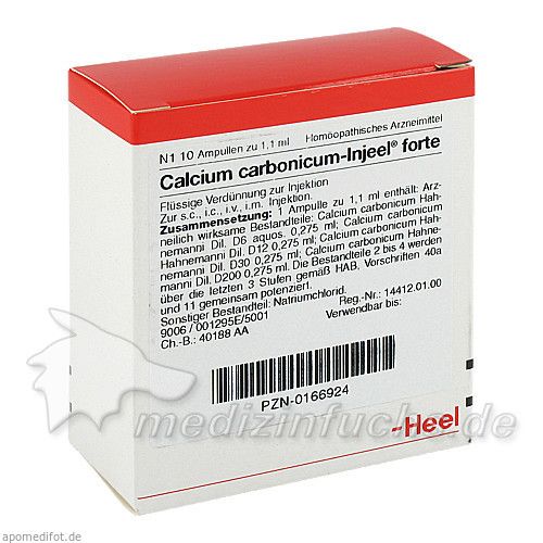 CALCIUM CARB INJ FORTE, 10 ST