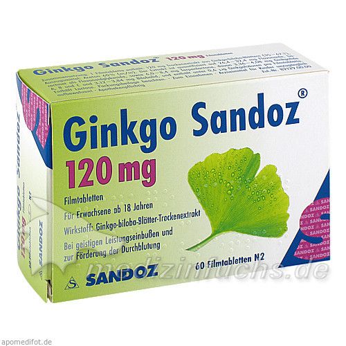 Ginkgo Sandoz 120mg Filmtabletten, 60 ST