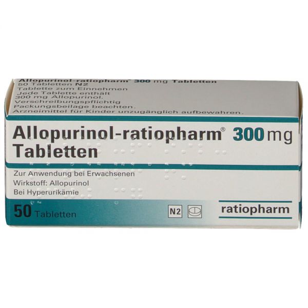 Allopurinol-ratiopharm 300mg Tabletten, 20 ST