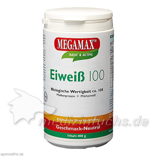 Eiweiss 100 Neutral MEGAMAX, 400 G