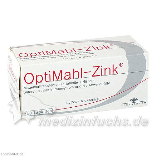 OptiMahl-Zink 15mg, 50 ST