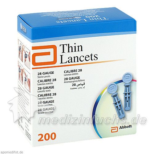 ABBOTT Thin Lancets, 200 ST